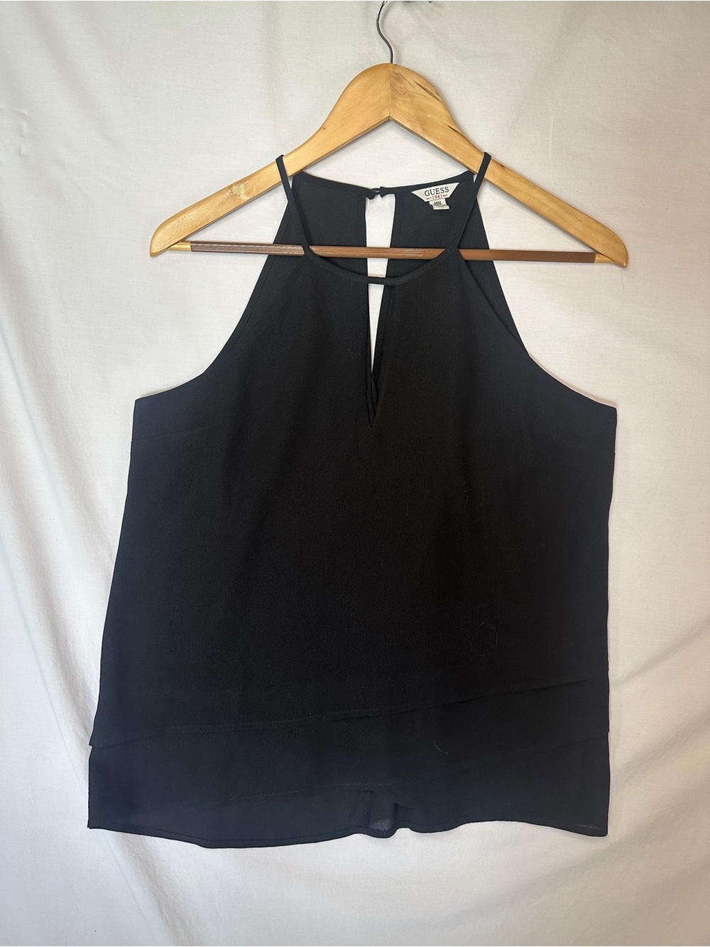 GUESS Black Keyhole Tank Camisole
